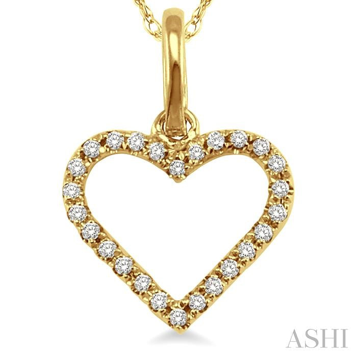 Heart Shape Diamond Pendant