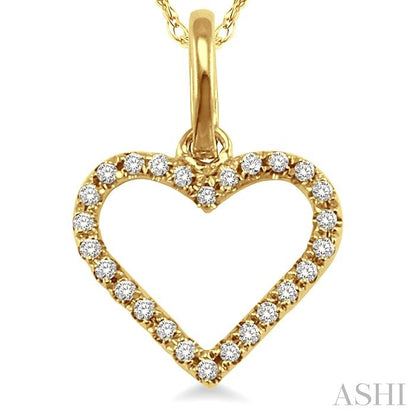 Heart Shape Diamond Pendant