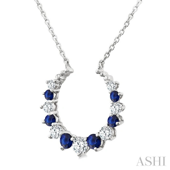 Alternate Gemstone & Diamond Pendant