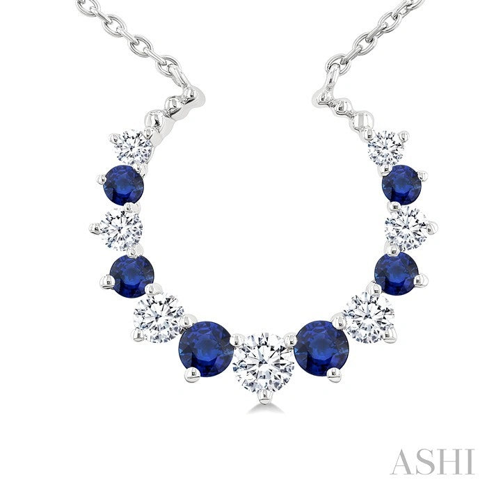 Alternate Gemstone & Diamond Pendant