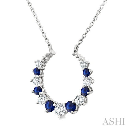 Alternate Gemstone & Diamond Pendant
