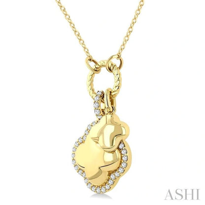 Clover Charm Diamond Fashion Pendant