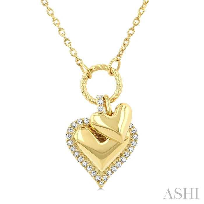 Heart Charm Diamond Fashion Pendant