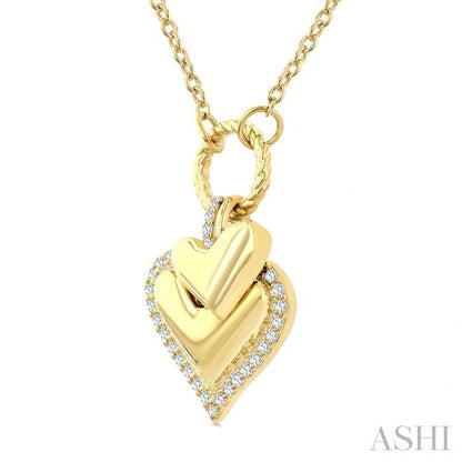Heart Charm Diamond Fashion Pendant