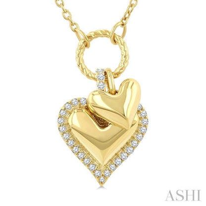 Heart Charm Diamond Fashion Pendant