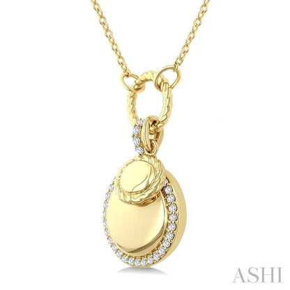 Circle Charm Diamond Fashion Pendant