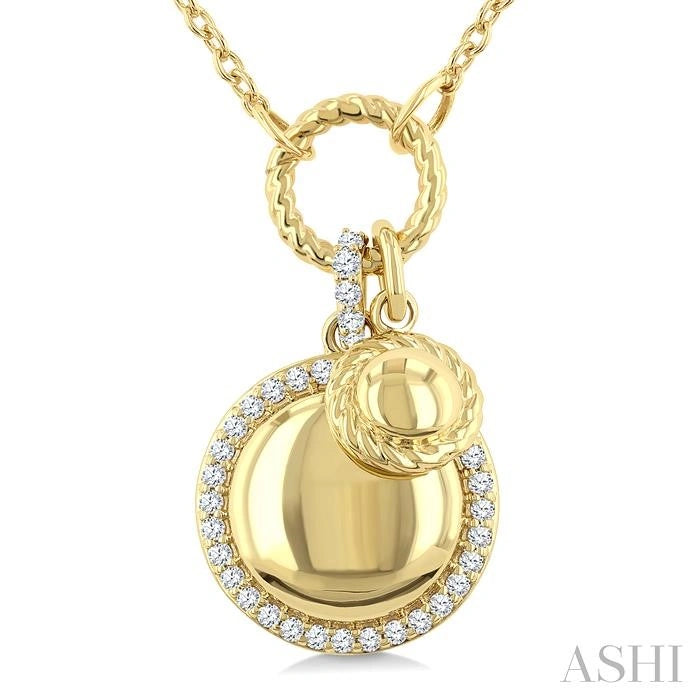 Circle Charm Diamond Fashion Pendant