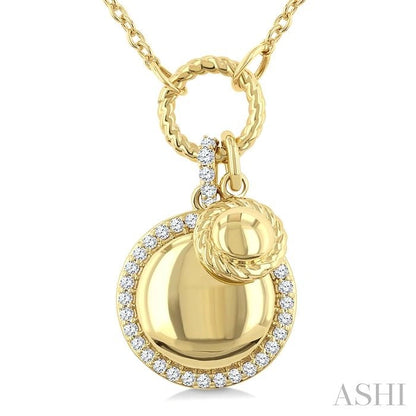 Circle Charm Diamond Fashion Pendant