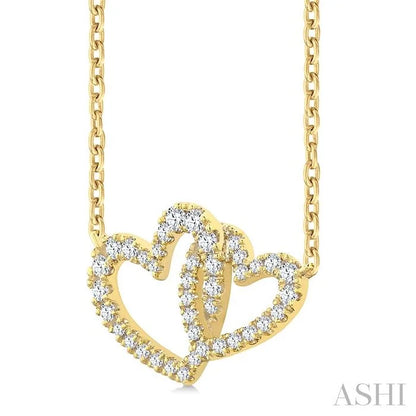 Heart Interlock Diamond Fashion Pendant