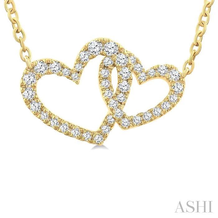 Heart Interlock Diamond Fashion Pendant