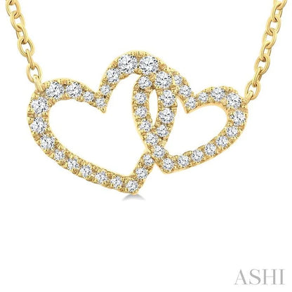 Heart Interlock Diamond Fashion Pendant