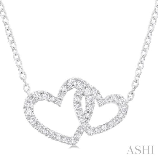 Heart Interlock Diamond Fashion Pendant