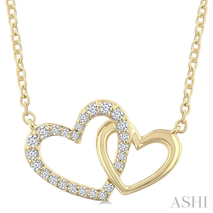 Heart Interlock Diamond Fashion Pendant