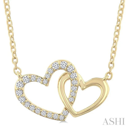 Heart Interlock Diamond Fashion Pendant