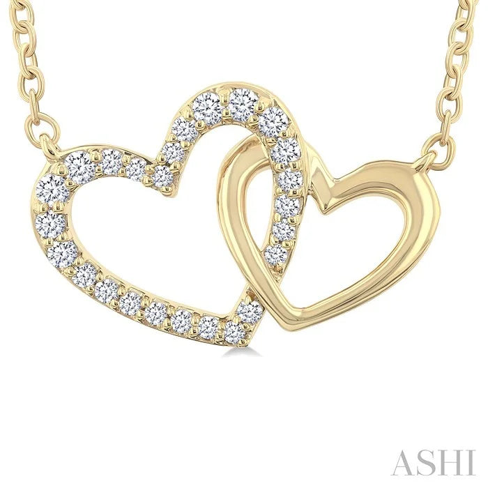 Heart Interlock Diamond Fashion Pendant
