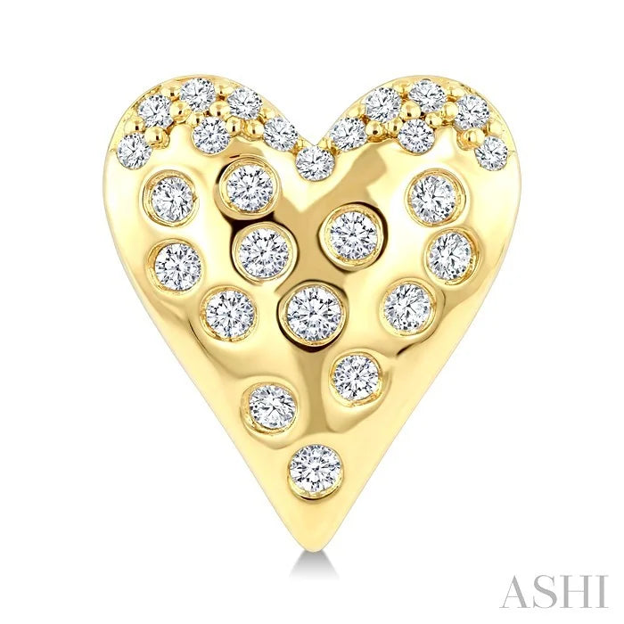 Heart Mosaic Diamond Fashion Earrings