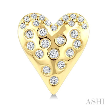 Heart Mosaic Diamond Fashion Earrings