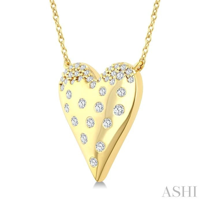 Heart Mosaic Diamond Fashion Pendant