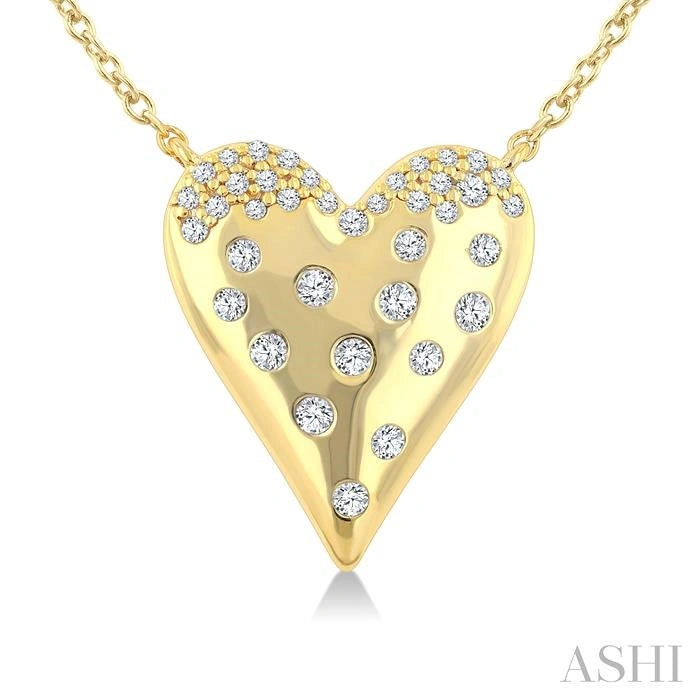 Heart Mosaic Diamond Fashion Pendant