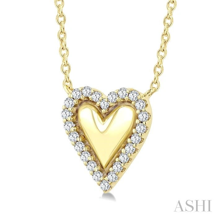 Petite Heart Diamond Fashion Pendant