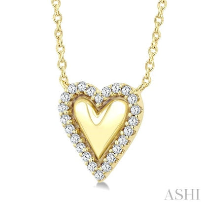 Petite Heart Diamond Fashion Pendant