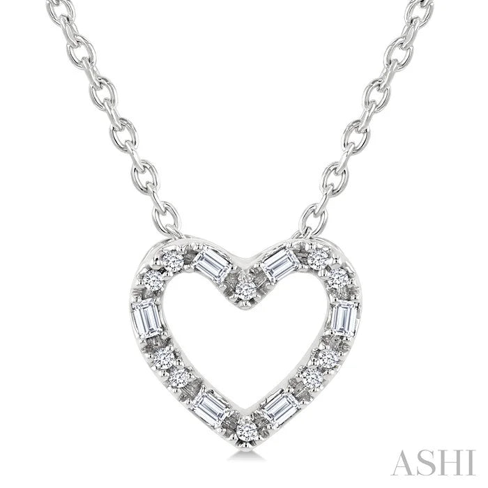Heart Shape Petite Diamond Fashion Pendant