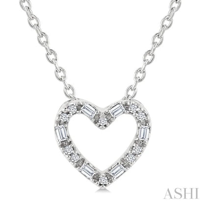 Heart Shape Petite Diamond Fashion Pendant