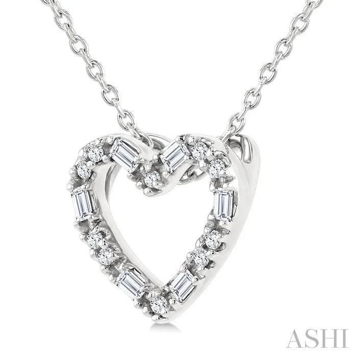 Heart Shape Petite Diamond Fashion Pendant