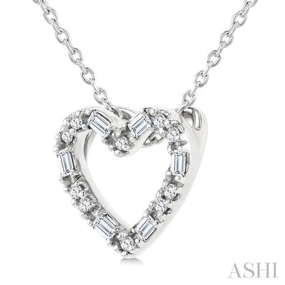 Heart Shape Petite Diamond Fashion Pendant