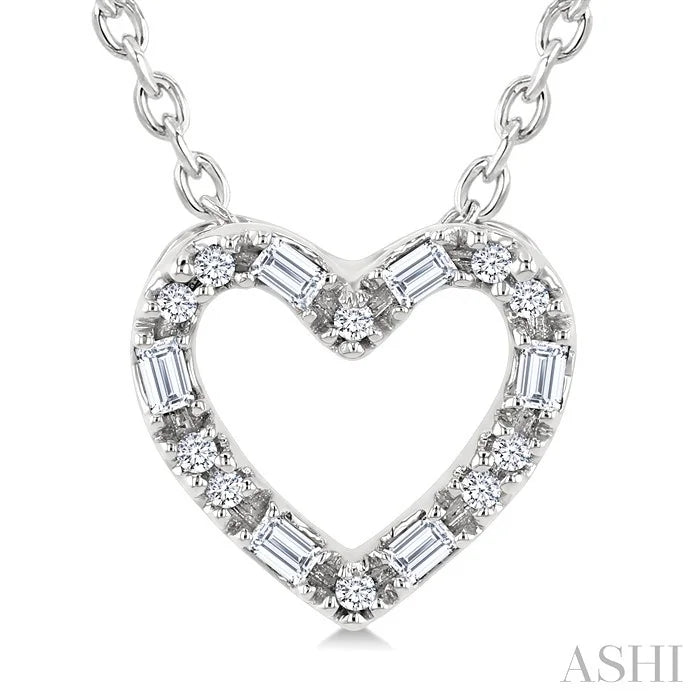 Heart Shape Petite Diamond Fashion Pendant