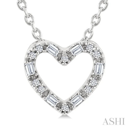 Heart Shape Petite Diamond Fashion Pendant