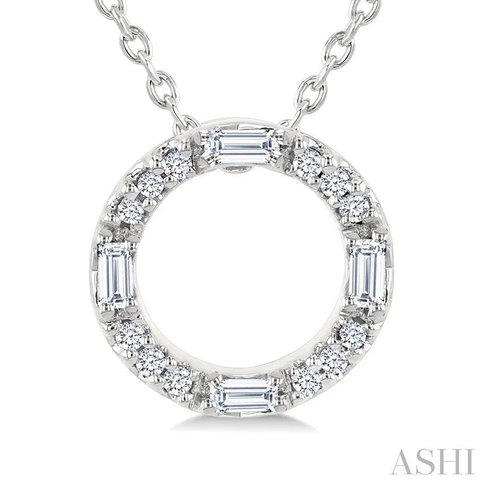 Circle Petite Diamond Fashion Pendant