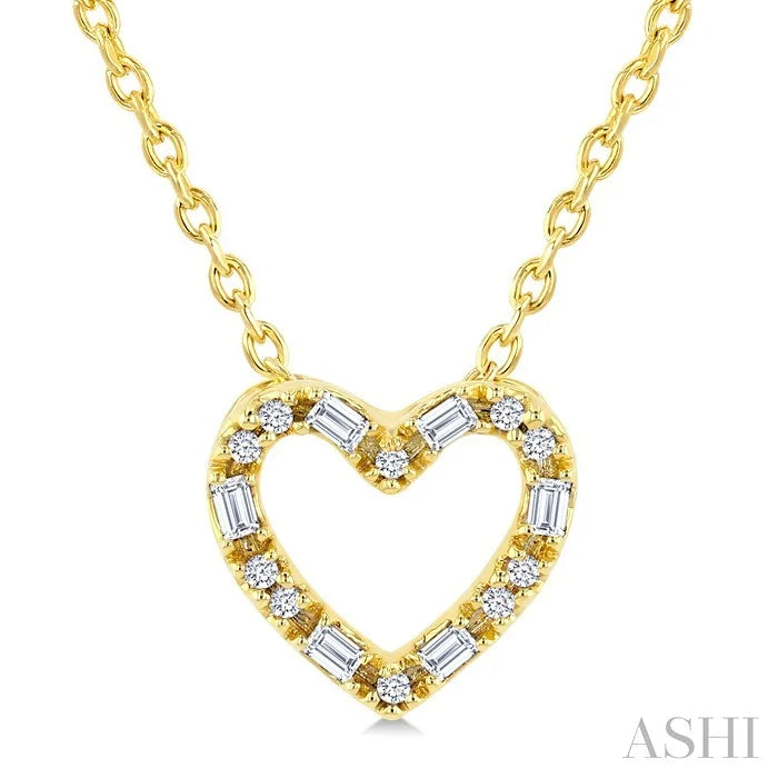 Heart Shape Petite Diamond Fashion Pendant
