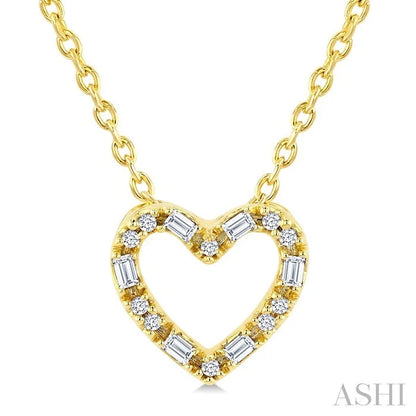 Heart Shape Petite Diamond Fashion Pendant