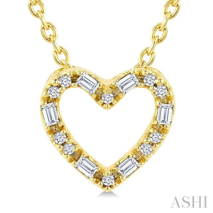 Heart Shape Petite Diamond Fashion Pendant