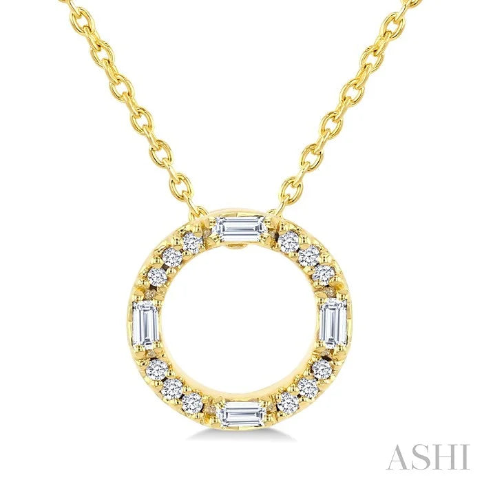 Circle Petite Diamond Fashion Pendant