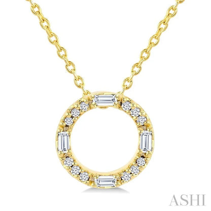 Circle Petite Diamond Fashion Pendant