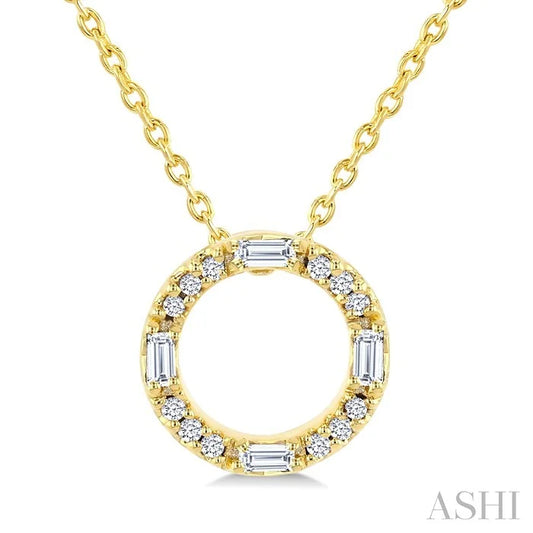 Circle Petite Diamond Fashion Pendant