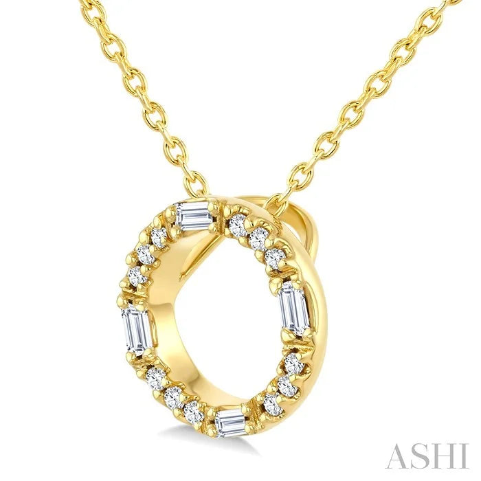 Circle Petite Diamond Fashion Pendant