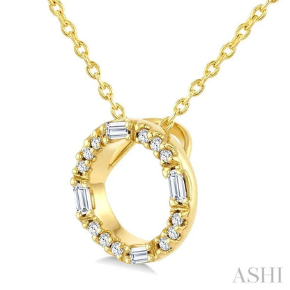 Circle Petite Diamond Fashion Pendant