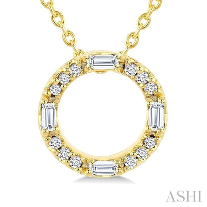 Circle Petite Diamond Fashion Pendant