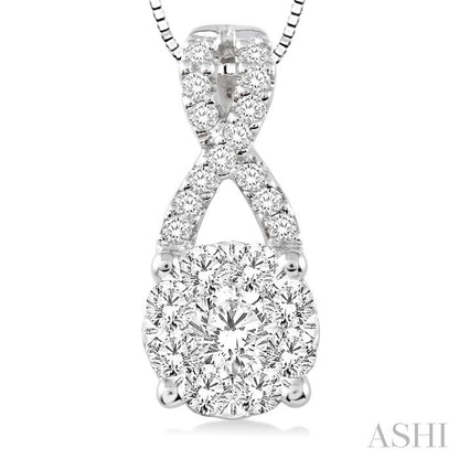 Round Shape Lovebright Diamond Pendant