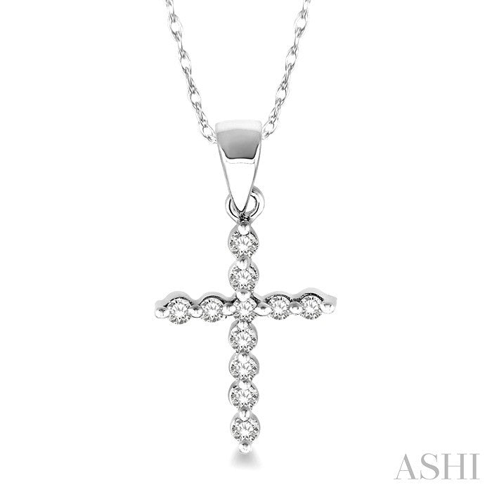 Cross Petite Diamond Fashion Pendant