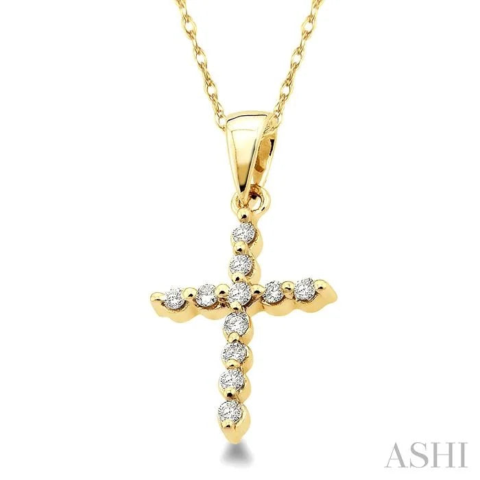 Cross Petite Diamond Fashion Pendant