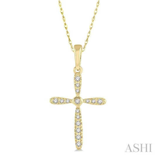 Cross Petite Diamond Fashion Pendant