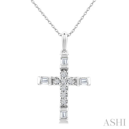 Cross Petite Diamond Fashion Pendant