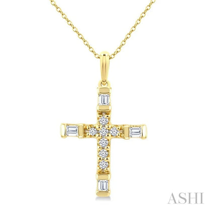Cross Petite Diamond Fashion Pendant