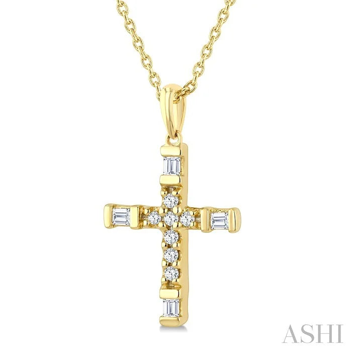 Cross Petite Diamond Fashion Pendant