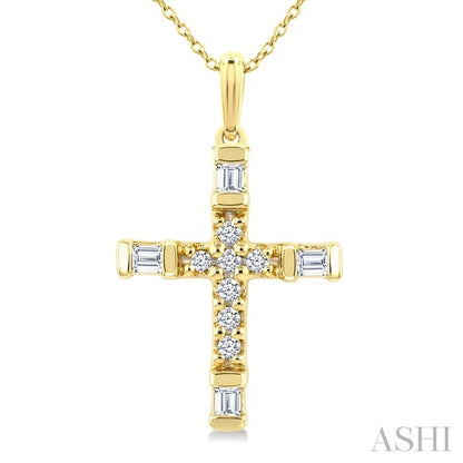 Cross Petite Diamond Fashion Pendant