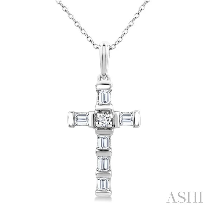 Cross Petite Diamond Fashion Pendant